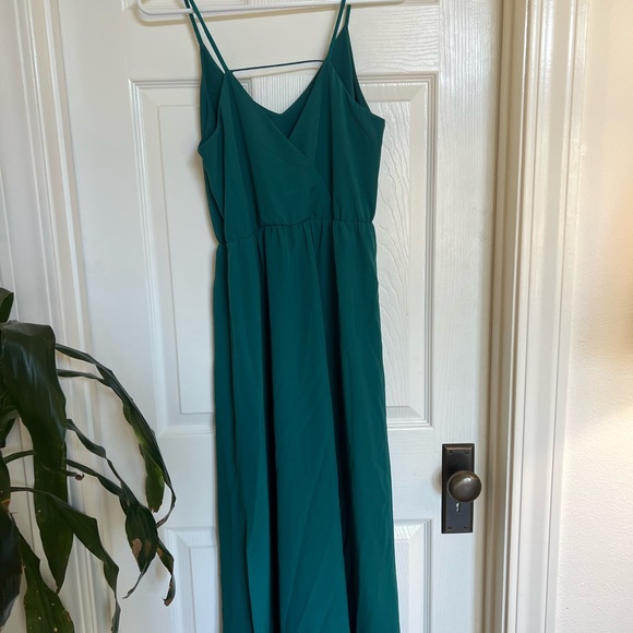 Loft Emerald Green Maxi Dress - Picture 3 of 4